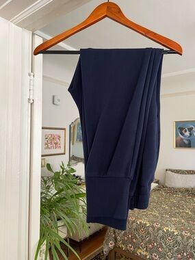 Varley Navy DoubleSoft Knit Pants